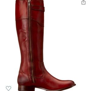 FRYE Women's Molly Button Tall-SMVLE Riding Boot, Redwood, 8 M US